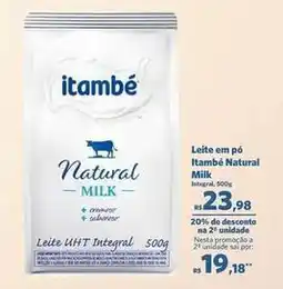 Sam's Club Itambé - leite em pó natural oferta