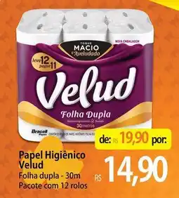 Atacadão Velud - papel higiênico oferta