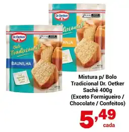 Shibata Supermercados Mistura p/ Bolo Tradicional Dr. Oetker Sachê oferta