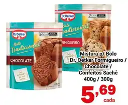 Shibata Supermercados Mistura p/ Bolo Dr. Oetker Formigueiro / Chocolate / Confeitos Sachê oferta