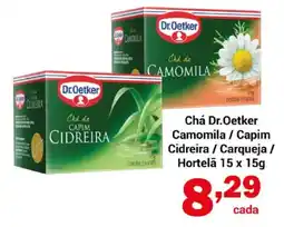 Shibata Supermercados Chá Dr.Oetker Camomila / Capim Cidreira / Carqueja / Hortelã oferta
