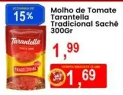 Federzoni Supermercados molho de tomate tarantella tradicional sachê oferta