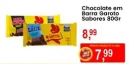 Federzoni Supermercados Chocolate em Barra Garoto Sabores oferta