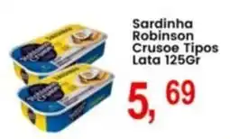 Federzoni Supermercados Sardinha robinson cruose tipos oferta