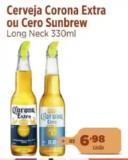 Big Box Cerveja Corona Extra ou Cero Sunbrew Long Neck oferta