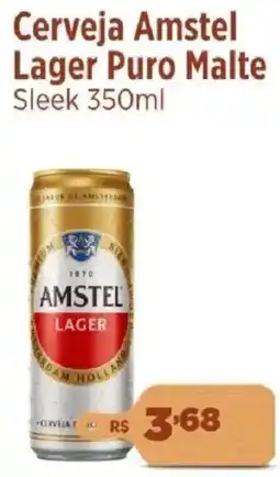 Big Box Cerveja Amstel Lager Puro Malte Sleek oferta