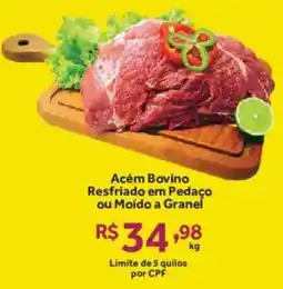 Hirota Food Supermercado Acém Bovino Resfriado em Pedaço ou Moido a Granel oferta