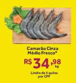 Hirota Food Supermercado Camarão Cinza Médio Fresco oferta