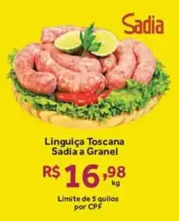Hirota Food Supermercado Linguiça Toscana Sadia a Granel oferta