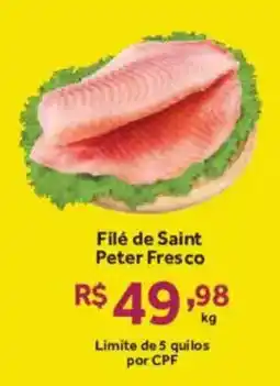Hirota Food Supermercado Filé de Saint Peter Fresco oferta
