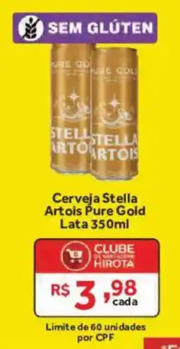 Hirota Food Supermercado Cerveja Stella Artois Pure Gold oferta
