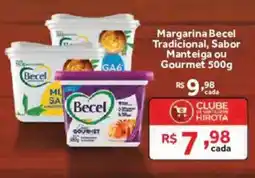 Hirota Food Supermercado Margarina becel tradicional, sabor manteiga ou gourmet oferta