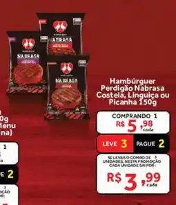 Hirota Food Supermercado Hambúrguer Perdigão Nabrasa Costela, Linguiça ou Picanha oferta