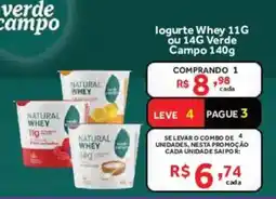 Hirota Food Supermercado Iogurte whey 11g ou 14g verde campo oferta