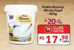 Hirota Food Supermercado Molho Branco oferta