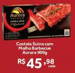 Hirota Food Supermercado Costela Suína com Molho Barbecue Aurora oferta