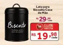 Hirota Food Supermercado Lata para Biscoito Casa de Mãe oferta