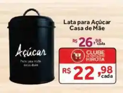 Hirota Food Supermercado Lata para Açúcar Casa de Mãe oferta