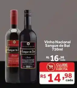 Hirota Food Supermercado Vinho Nacional Sangue de Boi oferta