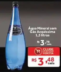Hirota Food Supermercado Água Mineral sem Gás Acquissima oferta