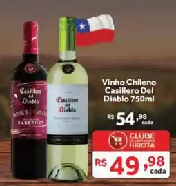 Hirota Food Supermercado Vinho chileno casillero del diablo 750ml oferta