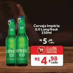 Hirota Food Supermercado Cerveja Império 0.0 Long Neck oferta