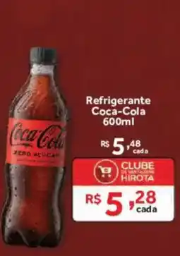 Hirota Food Supermercado Refrigerante Coca-Cola Zero Açúcar oferta