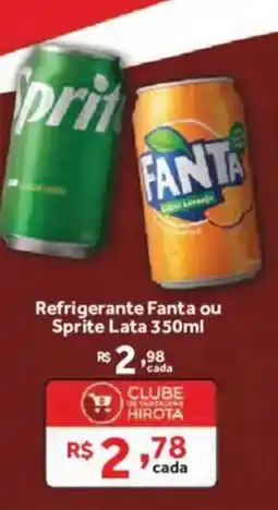 Hirota Food Supermercado Refrigerante Fanta ou Sprite Lata oferta