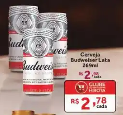 Hirota Food Supermercado Cerveja Budweiser Lata oferta