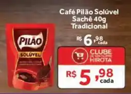 Hirota Food Supermercado Café Pilão Solúvel Sachê 40g Tradicional oferta