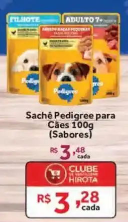 Hirota Food Supermercado Sachê pedigree para cães 100g (Sabores) oferta