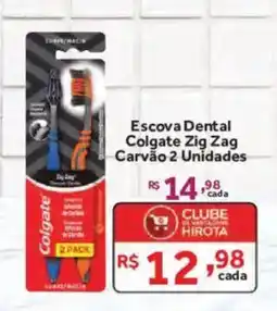 Hirota Food Supermercado Escova Dental Colgate Zig Zag Carvão oferta