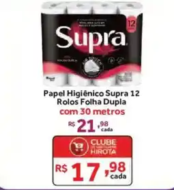 Hirota Food Supermercado Papel Higiênico Supra 12 Rolos Folha Dupla oferta