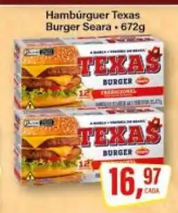 Rede Supermarket Hambúrguer Texas Burger Seara oferta