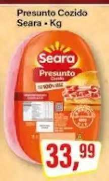 Rede Supermarket Presunto Cozido Seara kg oferta