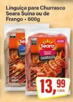Rede Supermarket Linguiça para Churrasco Seara Suína ou de Frango oferta
