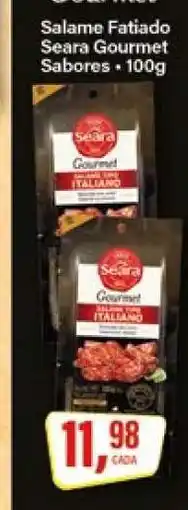 Rede Supermarket Salame Fatiado Seara Gourmet Sabores oferta