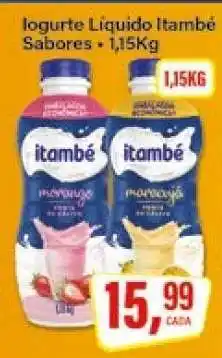 Rede Supermarket Iogurte Líquido Itambé Sabores oferta