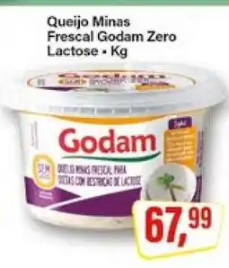 Rede Supermarket Queijo Minas Frescal Godam Zero Lactose oferta