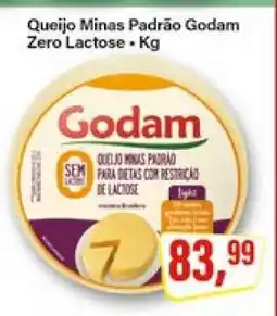 Rede Supermarket Queijo Minas Padrão Godam Zero Lactose oferta