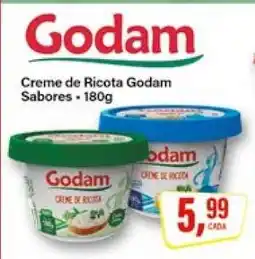 Rede Supermarket Creme de Ricota Godam Sabores oferta