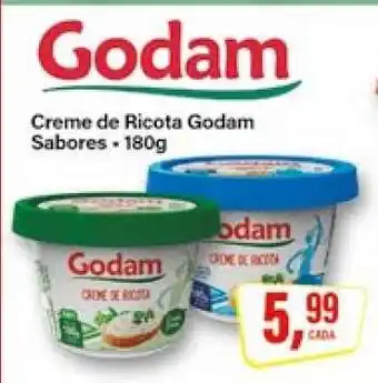 Rede Supermarket Creme de Ricota Godam Sabores oferta
