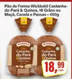 Rede Supermarket Pão de Forma Wickbold Castanha-do-Pará & Quinoa oferta