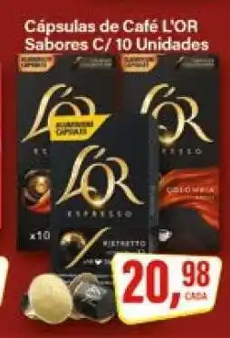 Rede Supermarket Cápsulas de Café L'OR Sabores C/ 10 Unidades oferta