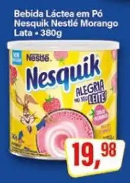 Rede Supermarket Bebida Láctea em Pó Nesquik Nestlé Morango oferta