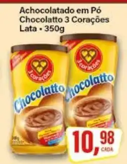 Rede Supermarket Achocolatado em Pó Chocolatto 3 Corações oferta