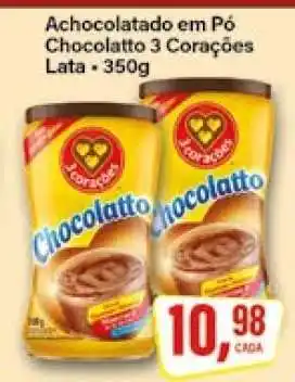 Rede Supermarket Achocolatado em Pó Chocolatto 3 Corações oferta
