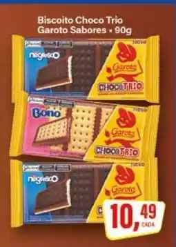 Rede Supermarket Biscoito Choco Trio Garoto Sabores oferta