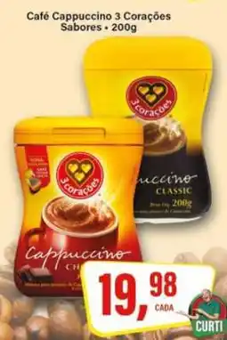 Rede Supermarket Café Cappuccino 3 Corações Sabores oferta