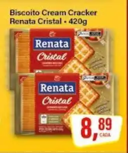 Rede Supermarket Biscoito Cream Cracker Renata Cristal oferta